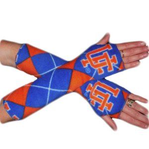 UF Florida Gators Argyle Fleece Arm Warmers Texting Gloves Winter Women's Men's